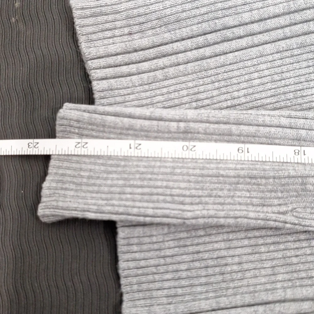 IT'S OUR TIME Grey Ribbed Turtleneck Long Sleeve Sweater